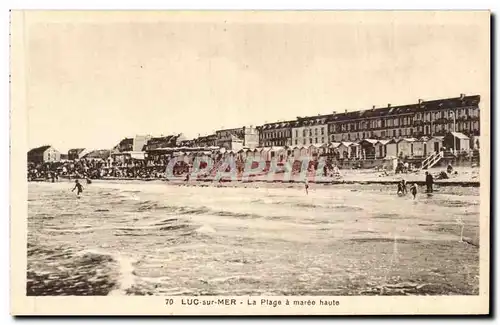 Cartes postales Luc sur Mer La plage a maree haute