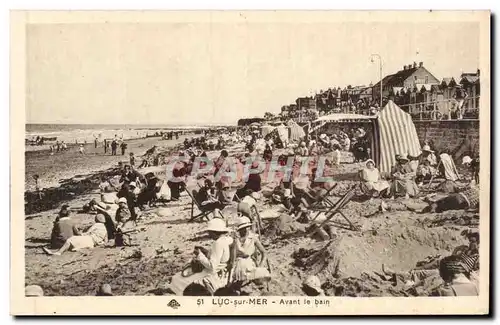 Cartes postales Luc sur Mer Avant le bain