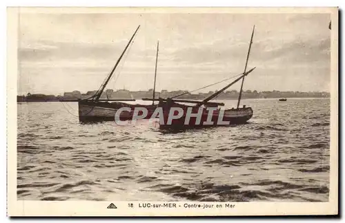 Cartes postales Luc sur Mer Contre jour en mer