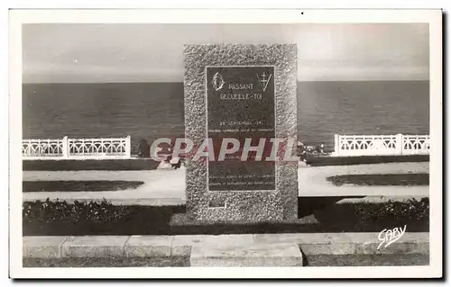 Moderne Karte Luc sur mer Monument commemorant les dates des 23 septembre 1941 et 6-7 juin 1944