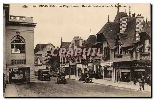 Deauville - La Plage Fleurie - Rue du Casino - automobiles - Ansichtskarte AK