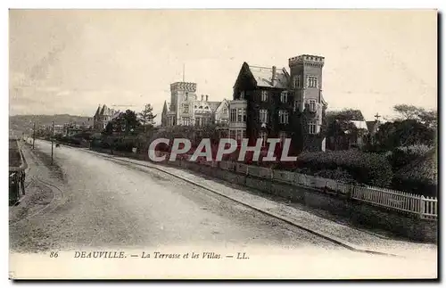 Deauville - La Terrasse et les Villas - Cartes postales