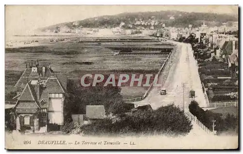 Deauville - La Terrasse et Trouville - Cartes postales