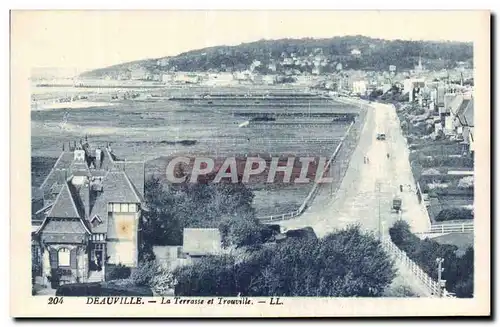 Deauville - La Terrasse et Trouville - Cartes postales