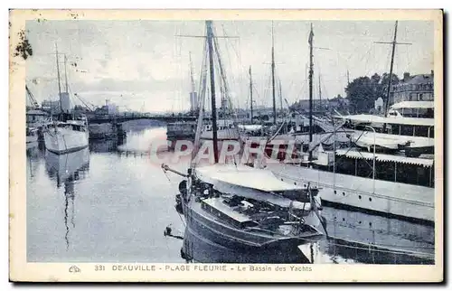 Deauville - Plage Fleurie - Le Bassin des Yachts - Ansichtskarte AK