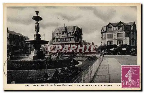 Deauville - La Plage Fleurie - Le Morny et Place Morny - Ansichtskarte AK