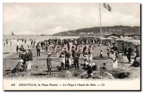 Deauville - La Plage Fleurie - La Plage a l&#39Heure du Bain - Ansichtskarte AK