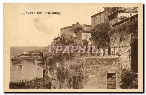 Cordes - Rue Chaude - Cartes postales