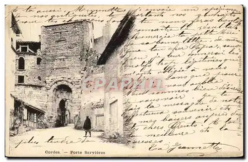 Cordes - Portes Servieres - Cartes postales