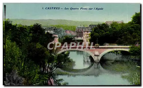 Castres - Les Quatre Ponts - Ansichtskarte AK