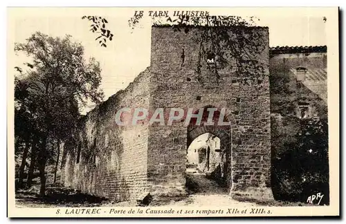 Lautrec - Porte de la Caussade et ses Remparts - Ansichtskarte AK