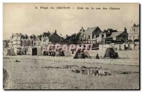 Plage du Crotoy - Cote de la rue des Chlaets - Cartes postales