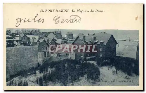 Fort Mahon - La Plage - Vue des Dunes - Cartes postales