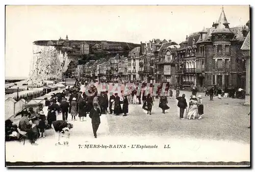 Mers les Bains - Esplanade - Ansichtskarte AK