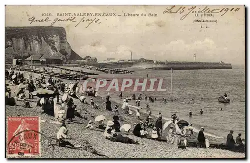 Saint Valery en Caux - L&#39heure du bain - Cartes postales