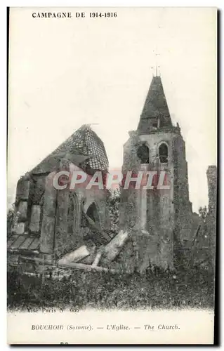 Bouchoir - L&#39Eglise - Campagne 1914 1915 - Ansichtskarte AK