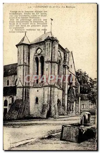 Longpont - La Basilique - Ansichtskarte AK