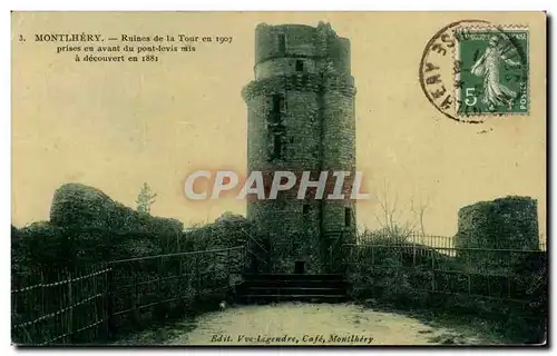 Montlhery - Ruines de la Tour en 1907 - Cartes postales