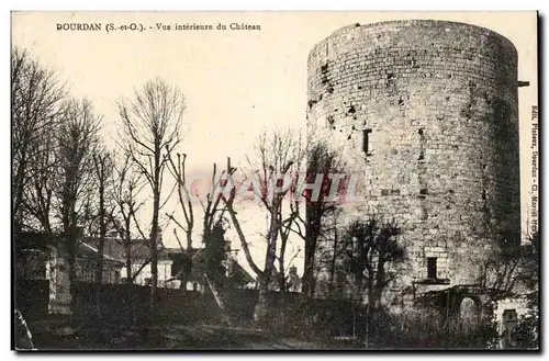 Dourdan - Vue Interieure du Chateau - Cartes postales