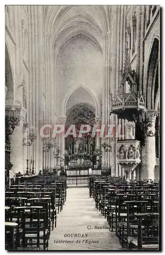 Dourdan - Interieur de l'Eglise - Cartes postales