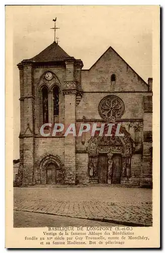 Ansichtskarte AK Basilique de Longpont Vestige de l&#39abbaye des Benedictins