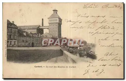 Cartes postales Corbeil la tour des moulins de Creteil