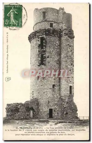 Cartes postales Montlhery La tour possede sic etages
