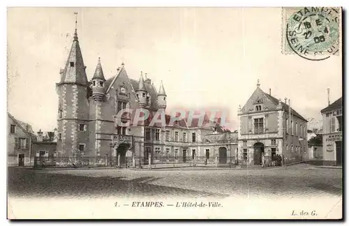 Cartes postales Etampes l'hotel de ville