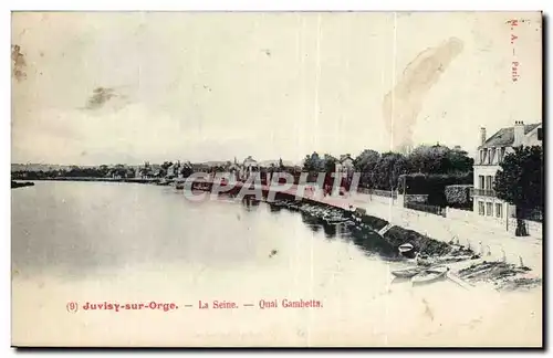 Cartes postales Juvisy sur Orge La Seine Quai Gambetta