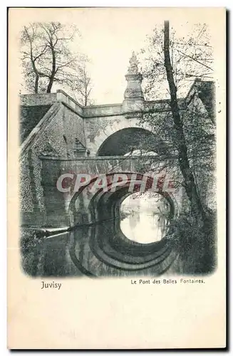 Ansichtskarte AK Juvisy sur Orge Le pont des belles fontaines