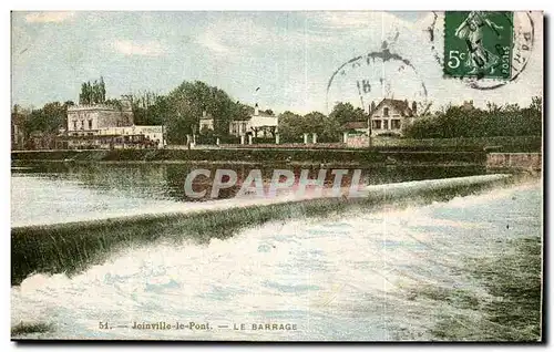 Cartes postales Joinville le Pont Le barrage
