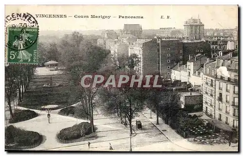 Cartes postales Vincennes Cours marigny Panorama