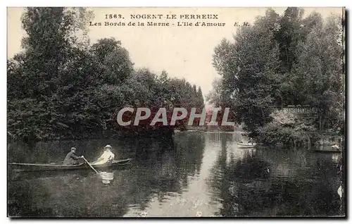 Cartes postales Nogent le perreux Les bords de la Marne L&#39ile d&#39amour