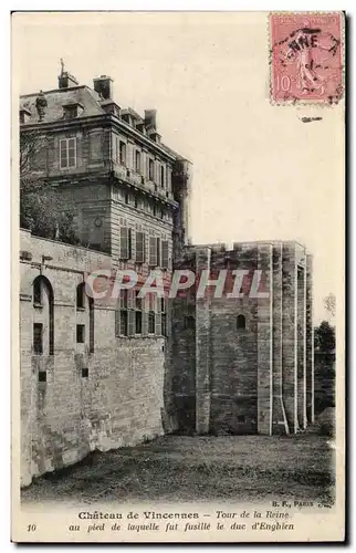 Cartes postales Chateau de Vincennes Tour de la reine Duc d&#39Enghien