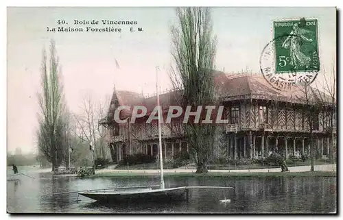 Cartes postales Bois de Vincennes La maison forestiere