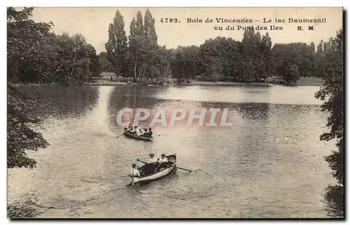 Ansichtskarte AK Bois de Vincennes Le lac Daumesnil vu du pont des Iles