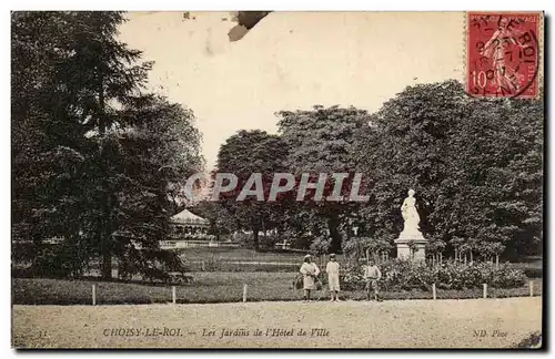 Cartes postales Choisy le Roi Les jardins de l&#39hotel de ville