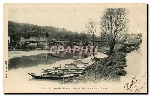 Cartes postales Le Tour de Marne Pont de Chennevieres