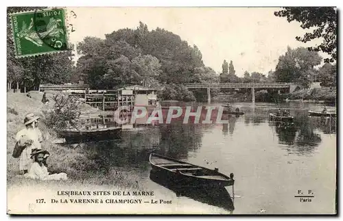 De la Varenne a Champigny Cartes postales Le pont