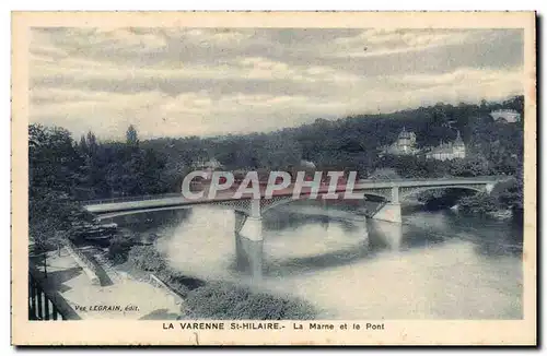 La Varenne Saint Hilaire Cartes postales La Marne et le pont