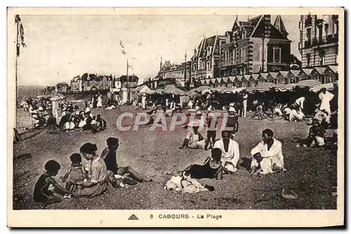 Cartes postales Cabourg La plage