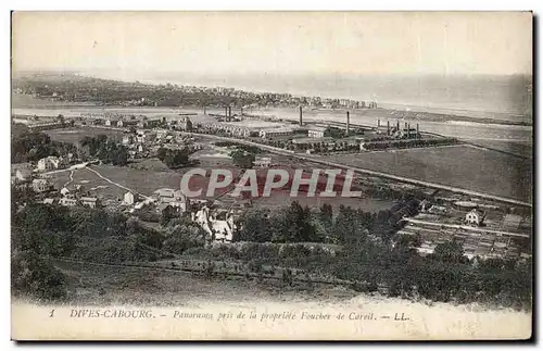 Cartes postales Dives Cabourg Panorama pris de a propriete Foucher de CAreil