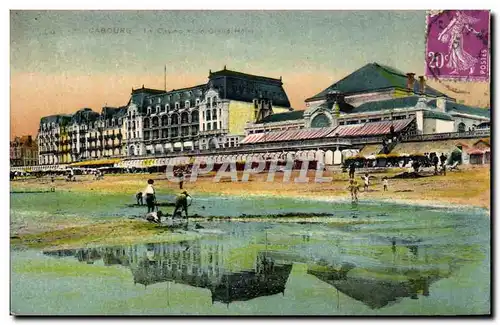 Cartes postales Cabourg le casino et le grand hotel