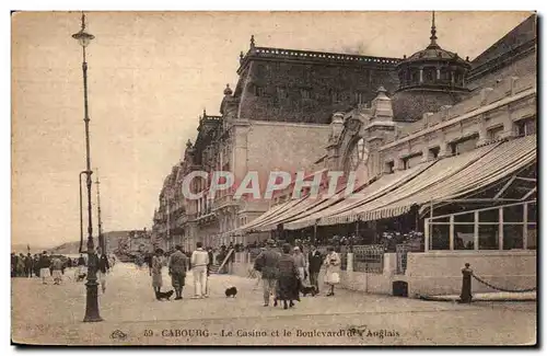 Cabourg Cartes postales Le casino et le boulevard des anglais