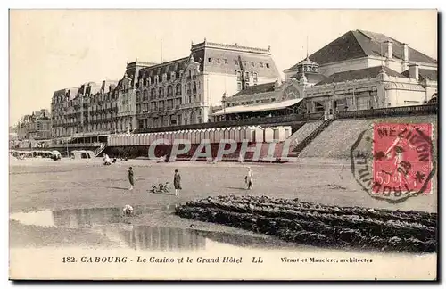 Cabourg Cartes postales Le casino et le grand hotel