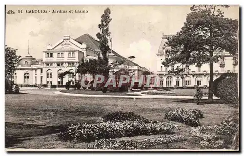 Cabourg Cartes postales Le casino et jardins