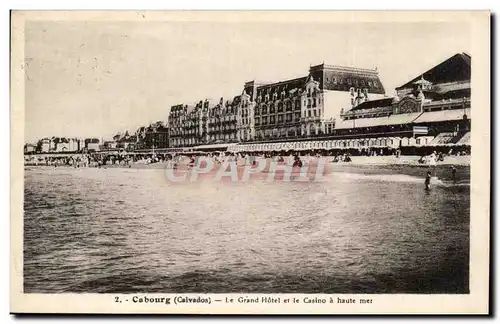 Cabourg Cartes postales Le grand hotel et le casino a haute mer