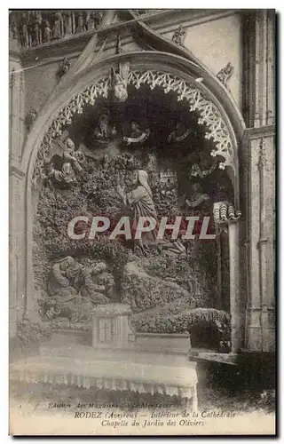 Rodez Ansichtskarte AK Interieur de la Cathedrale Chapelle du jardin des oliviers