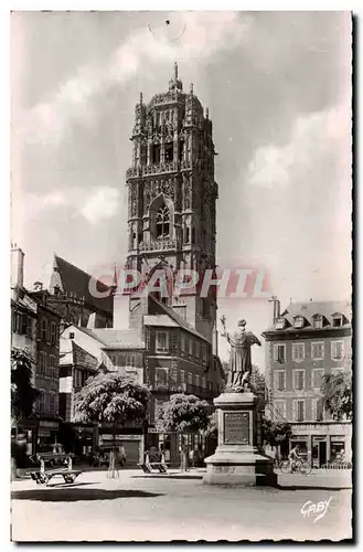 Rodez Cartes postales Place de la cite et vue sur la cathedrale