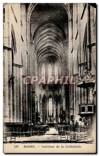 Rodez Cartes postales Interieur de la cathedrale